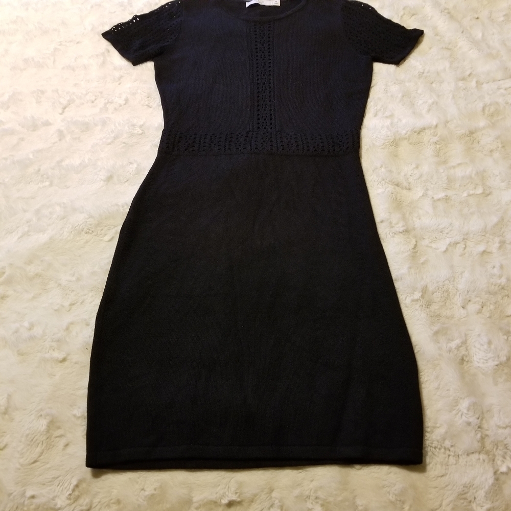 Ali & Jay Dress Womens Size Medium Black Short Sleeve Minimalist